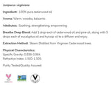 Λάδι Cedarwood | 100% Pure Juniperus Virginiana - 30 ml