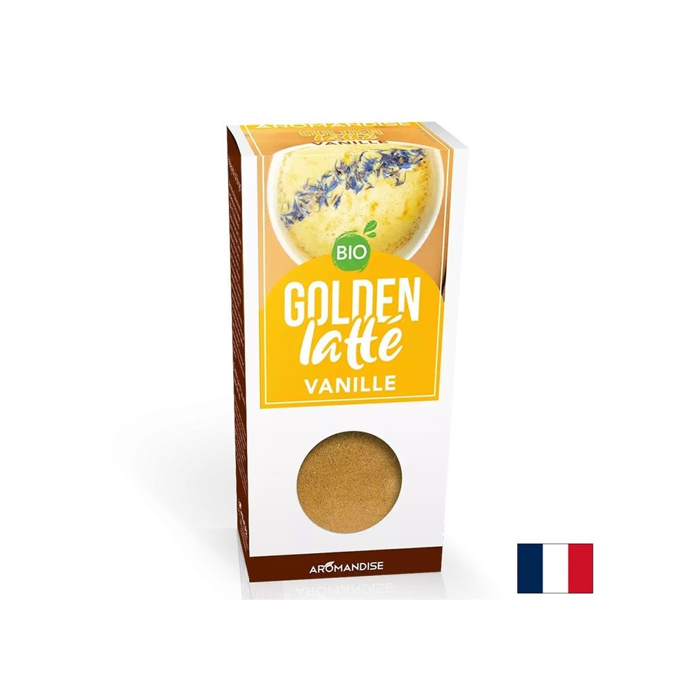 Χρυσό Latte Turmeric και Vanilla, Άμεση σκόνη ποτού, 60 g